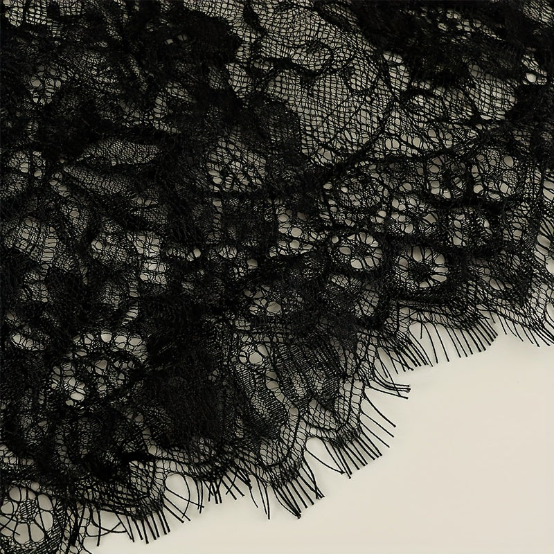Lace Printed Scarf Veil Mantilla Veil Headscarf Solid Fringed Bridal Veil