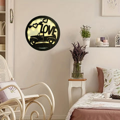 LED Lamp Carving Fairy Tale Story Shape Wooden Retro Night Light