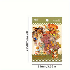 30 Sheets Animal Party Series PET Sticker for Diary Decoration