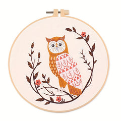 Embroidery Starter Kit for Adults - DIY Animal Butterfly Fox Deer Cross Stitch