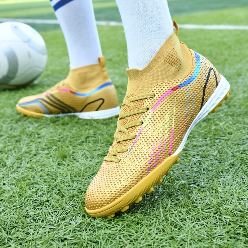 Low Top Turf Football Boots Lace Up TF Soccer Cleats