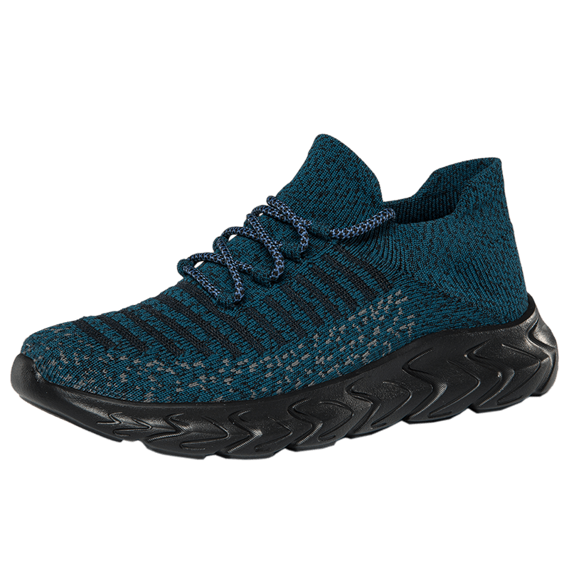 Women's Knit Sports Shoes Lace Up Running Sneakers