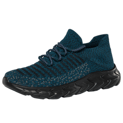 Women's Knit Sports Shoes Lace Up Running Sneakers