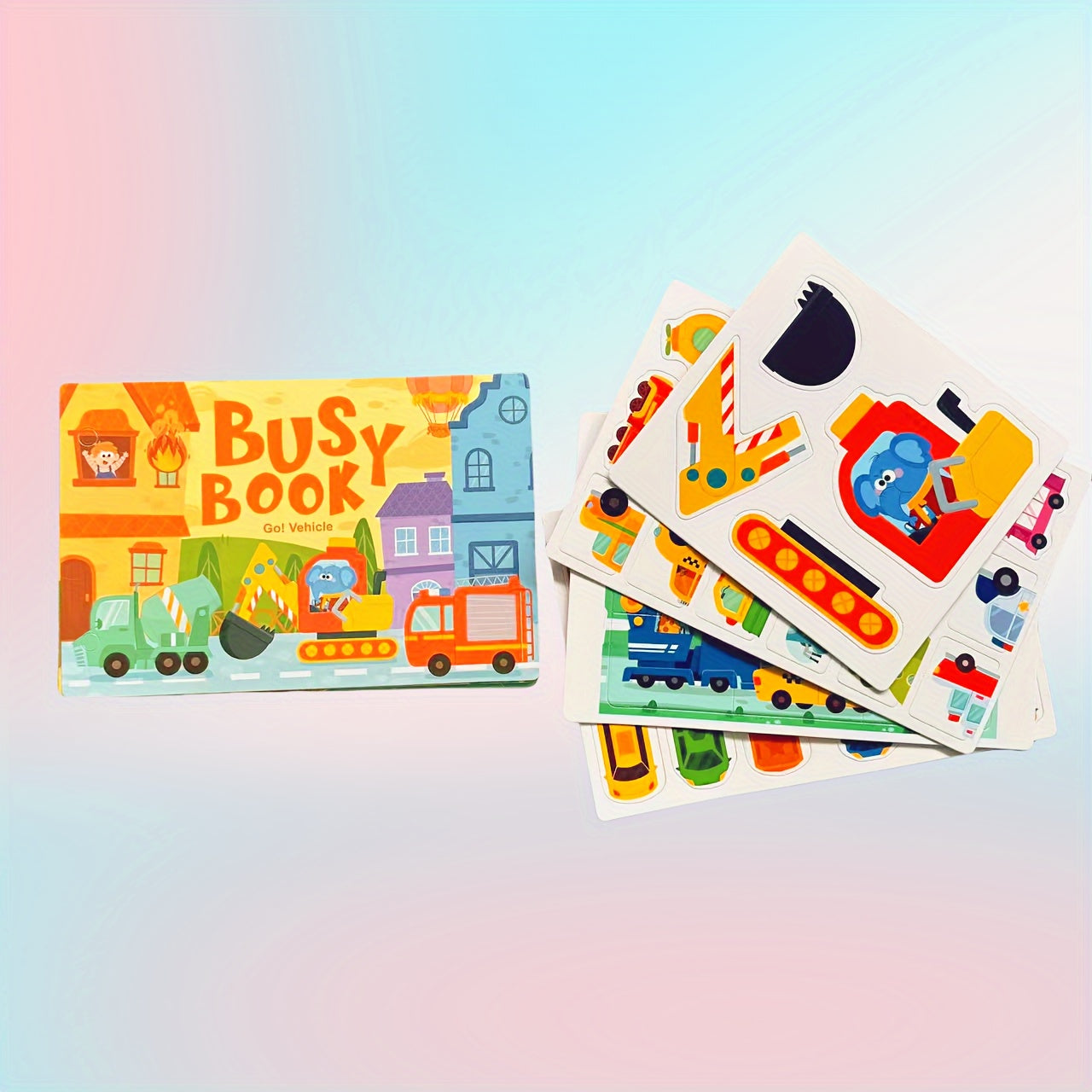 Animal Numbers & Letters Toy Book for 3-6 Years Old