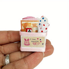 1:12 Dollhouse Mini Room Ornament Pink Box Mother and Box