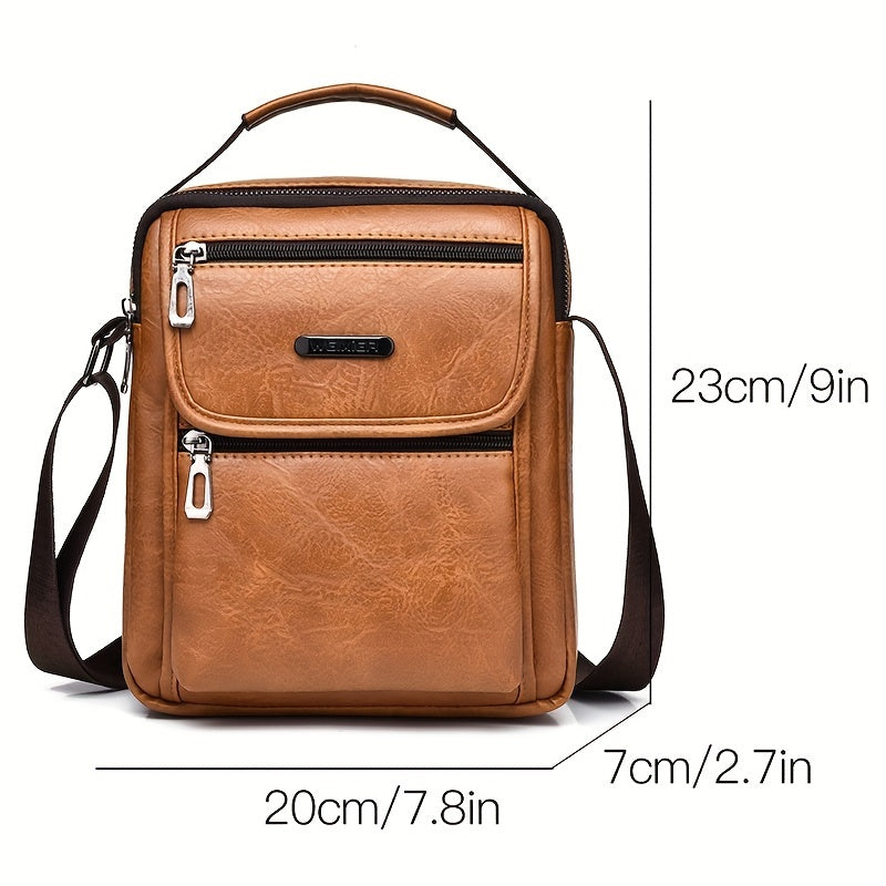 WEIXIER Men's Waterproof Business Messenger Bag