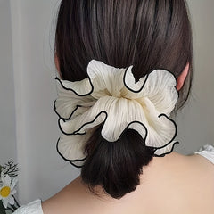 Large Contrast Binding Scrunchies Hair Tie Hair Accessories