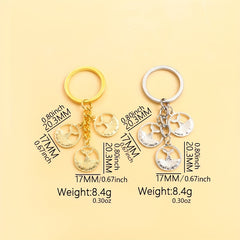 Rhinestone Mermaid Tail Keychain Metal Key Chain Bag Charm Car Ornament