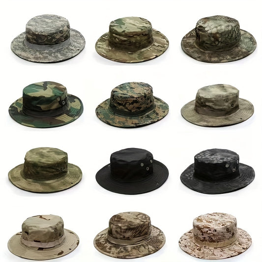 Camouflage Military Bucket Hat Summer Outdoor Training Fishing