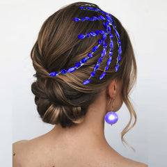 Rhinestone Hair Accessory for Halloween Parties and Dance Events