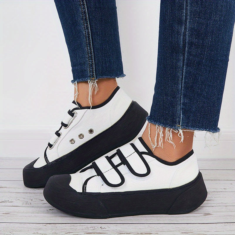 Women's Breathable Walking Shoes Hook & Loop Fastener Casual Sneakers