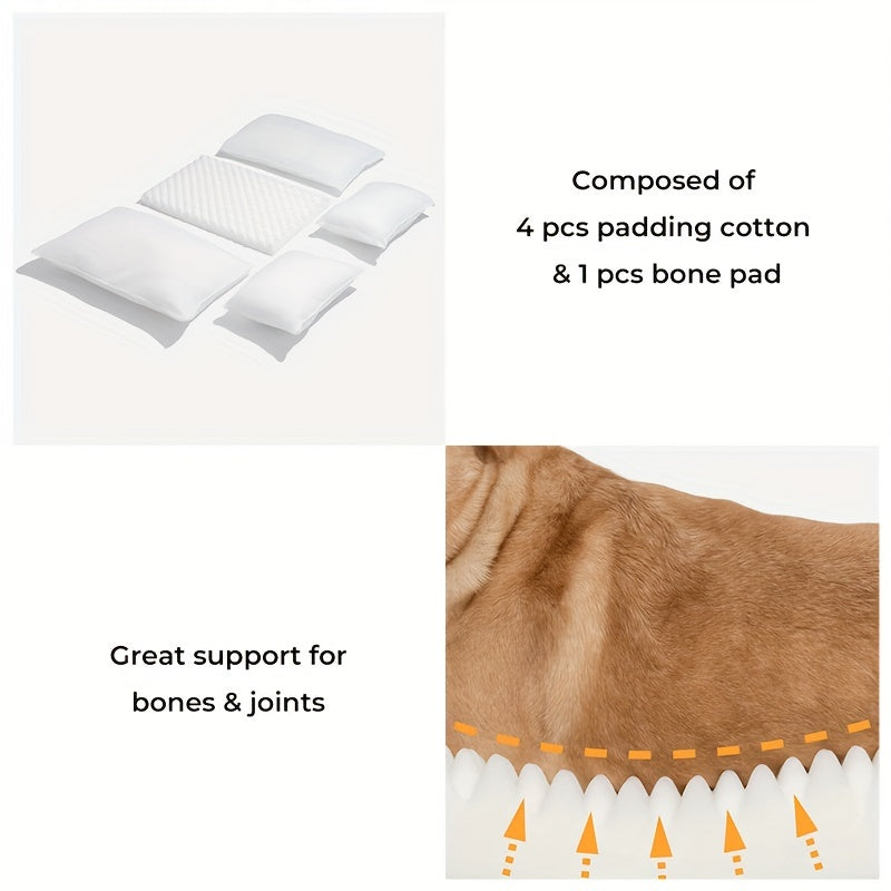 Striped Lambswool Double Layer Dog Sofa Bed