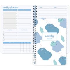 Undated Daily Weekly Planner Notebook With Habit Tracker To Do List And Goals