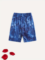 Toddler Girls Tie Dye Graphic Elastic Waist Biker Shorts
