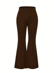  High Rise Flare Leg Pants