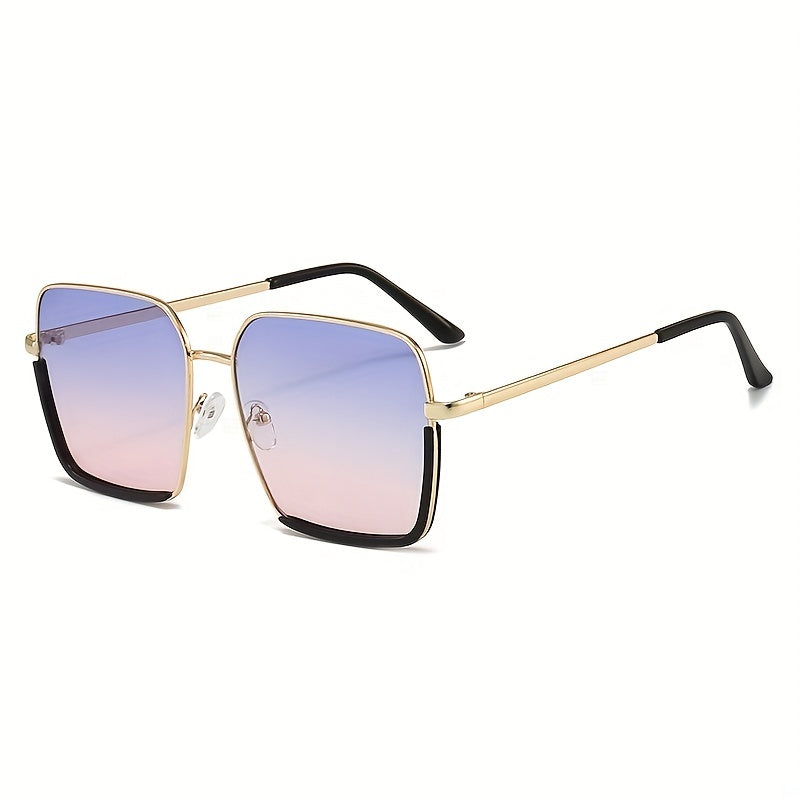Ombre Lens Sunglasses Metal Frame UV400