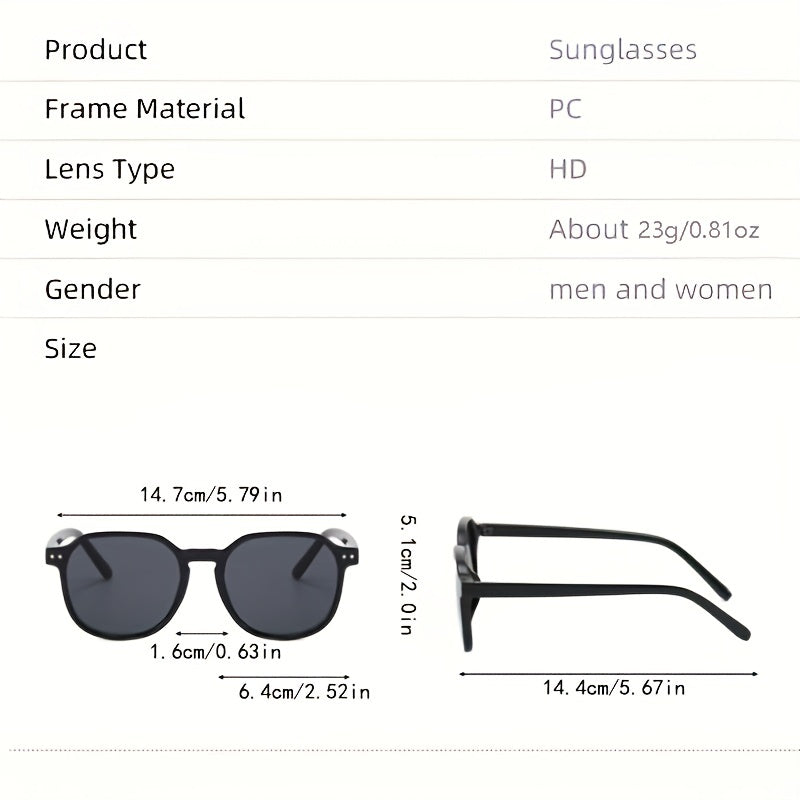 Square Sunglasses Casual Jelly Glasses UV400