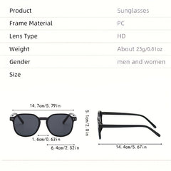 Square Sunglasses Casual Jelly Glasses UV400