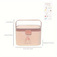 Large Capacity Emergency Medicine Storage Box for Home Office School Car Travel