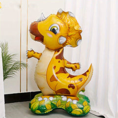 Standing Triceratops Tyrannosaurus Rex Shaped Aluminum Film Balloon