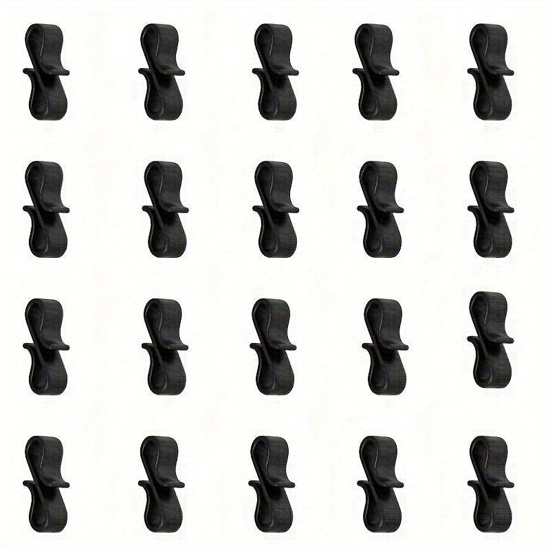20pcs Plastic 8-shaped Buckles Tent Fixed S-shaped Hook Outdoor Portable Hook