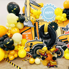 Construction Theme Age Number Truck Excavator Birthday Party Decorations