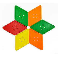 Kindergarten Building Blocks Educational Toy with Geometric Buttons