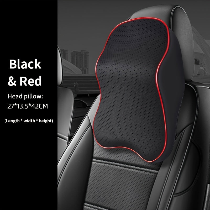 PU Leather Car Headrest Pillow for Comfortable Driving