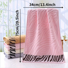 Bamboo Fiber Hand Towel Soft Striped Absorbent Towel