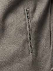 Men's PU Jacket Stand Collar Zip-Up Faux Leather