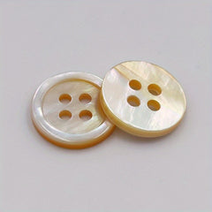 10pcs Shell Button Butterfly Wide Eyelet Shirt Suit Buttons