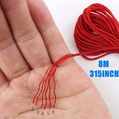 200 Colors Embroidery Thread 8M Cross Stitch Thread Sewing Skeins