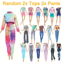 27pcs Doll Clothing Set - Princess Dress, Fashionable Dresses, Top