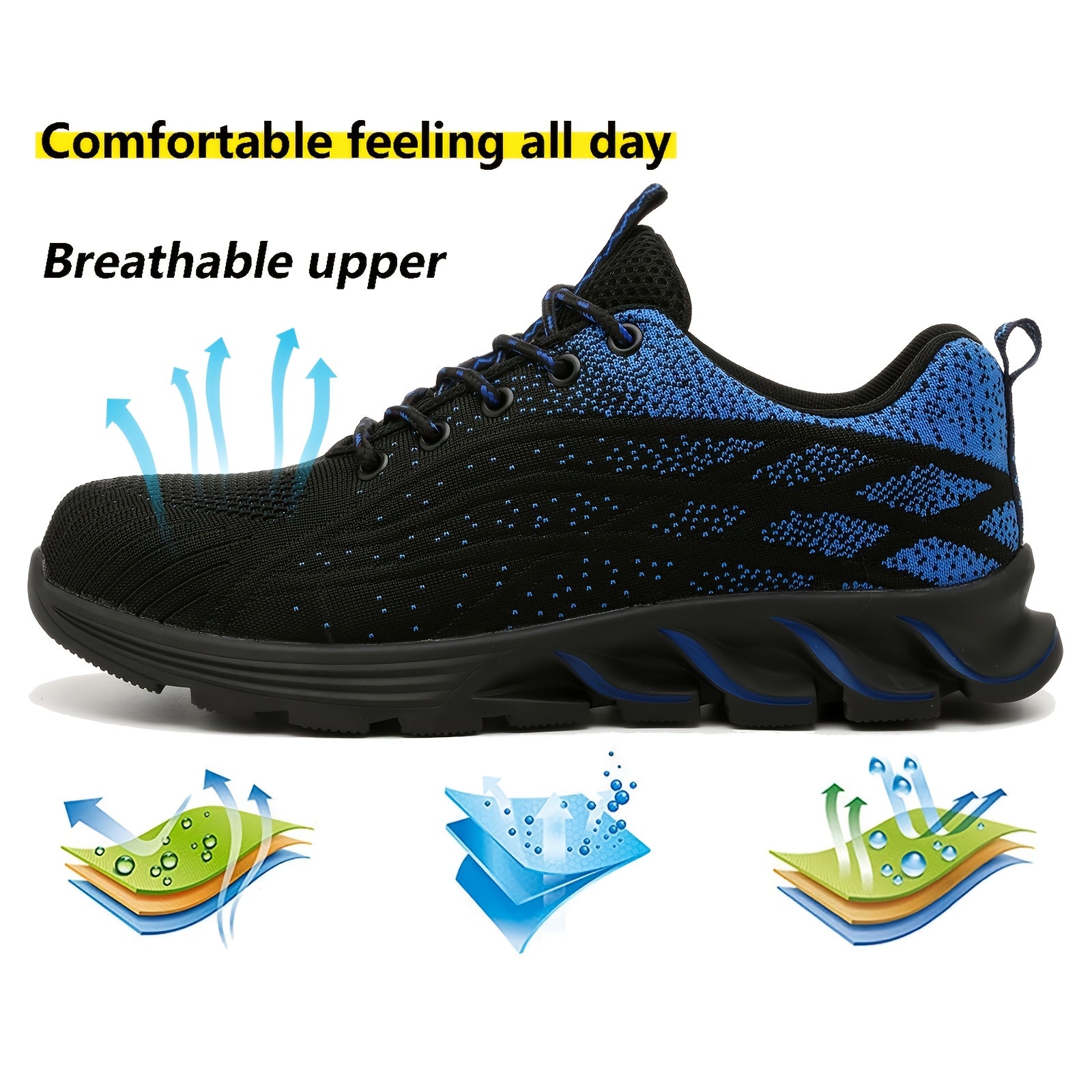 Men's Safety Work Sneaker Anti-skid Wear-resistant