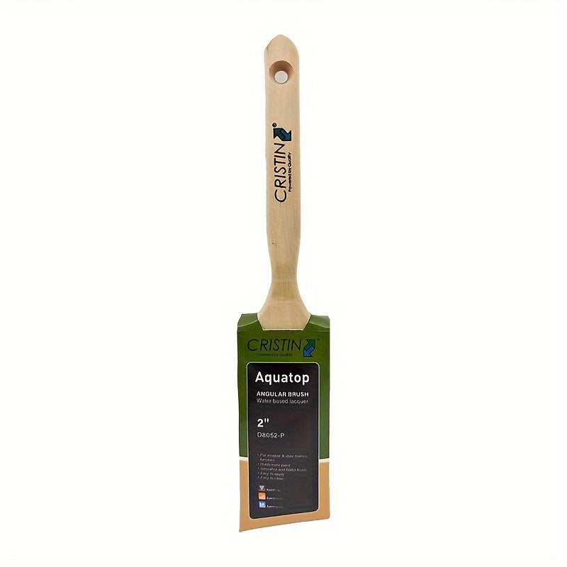 Synthetic Long Handled Angled Paintbrush Easy To Clean