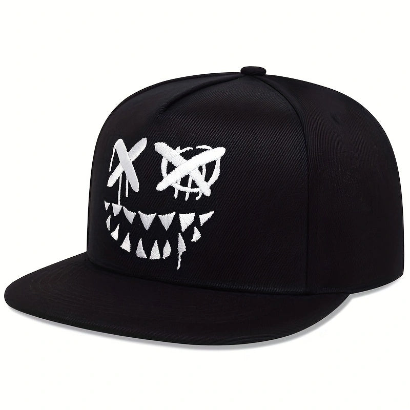 Ghost Face Embroidery Baseball Cap Unisex Couple Snapback Hat