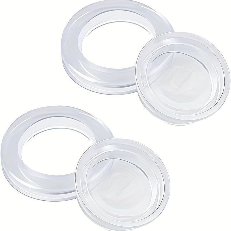 2 Patio Table Umbrella Hole Rings & Caps Set for Glass Outdoor Table