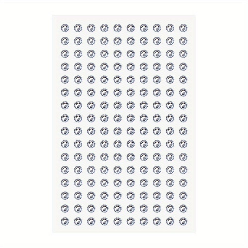 Transparent Gemstone Stickers For Face - Self Adhesive Rhinestones
