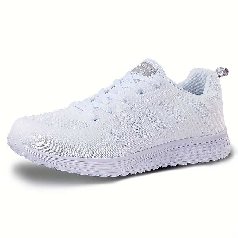 Women's Lace-up Casual Sneakers Comfortable Walking Shoes