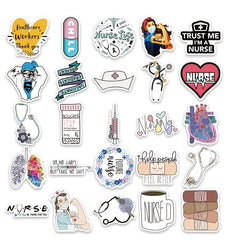 50pcs Nurse Series Graffiti Stickers Self Adhesive Decoration For Phone Luggage