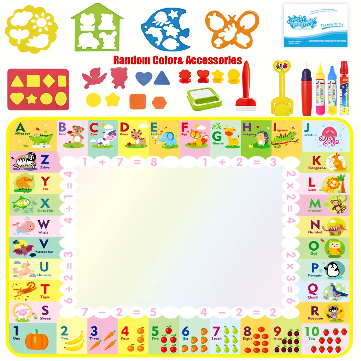 Water Doodle Mat Educational Kids Painting & Drawing Toy