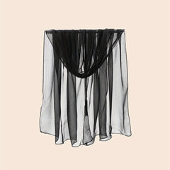Chiffon Scarf Solid Sheer Shawl Lightweight Breathable Wrap