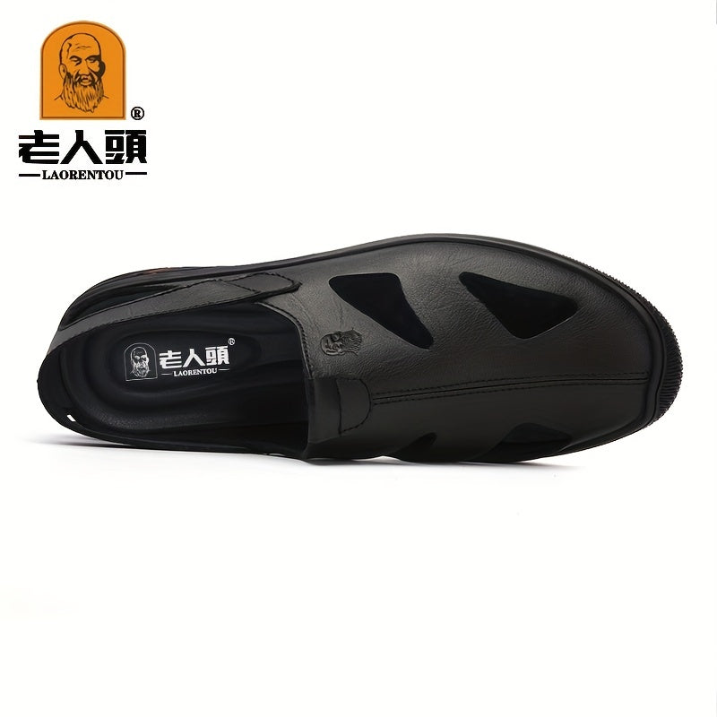 LAORENTOU Men's Breathable Sandals Slip On Outdoor Beach Shoes