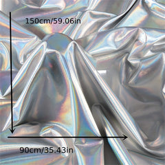Colorful Graduation Elastic Glare Fabric