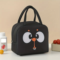 Cartoon Bento Bag Thick Insulated Waterproof Aluminum Film Zipper Storage Bag
