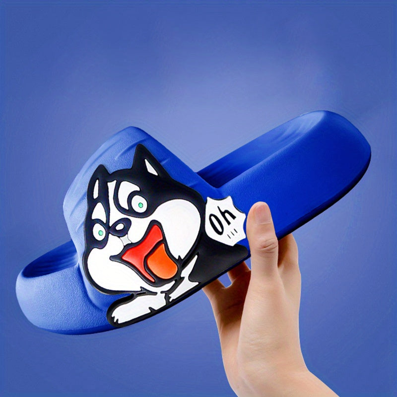 Men's Cloud Slides Cartoon Slippers Open Toe Shoes Indoor Outdoor