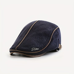 Knitted Newsboy Caps For Men Beret Hat Cabbie Golf Cap