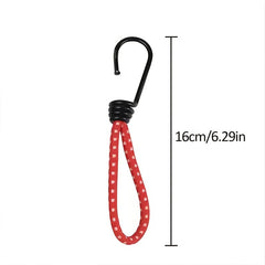 3pcs 6mm Bungee Cord Mini Bungee Cord With Metal Spiral Hook
