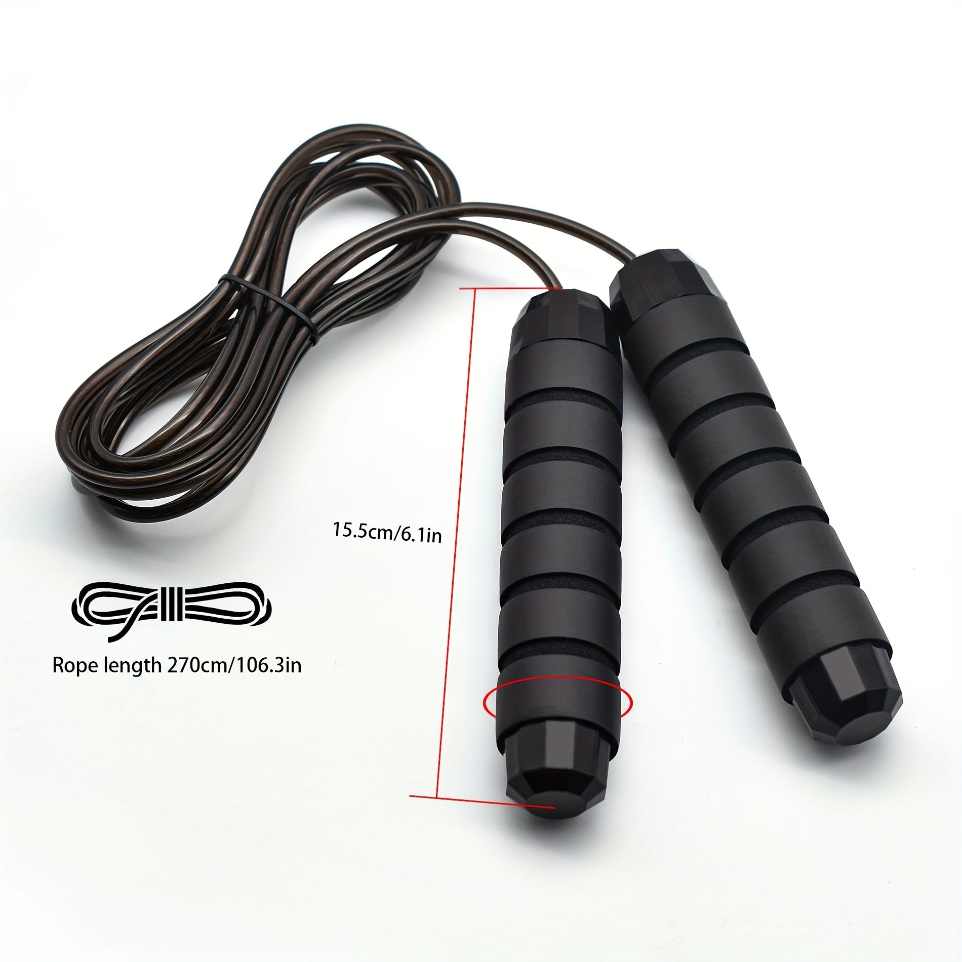 Tangle Rapid Speed Jump Rope Cable Adjustable Steel Skipping Rope
