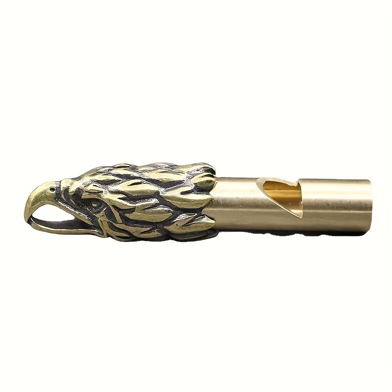 Copper Eagle Whistle Key Chain for Survival Hiking
